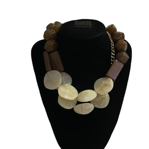 Accessories Brown and Beige Necklace NEW
